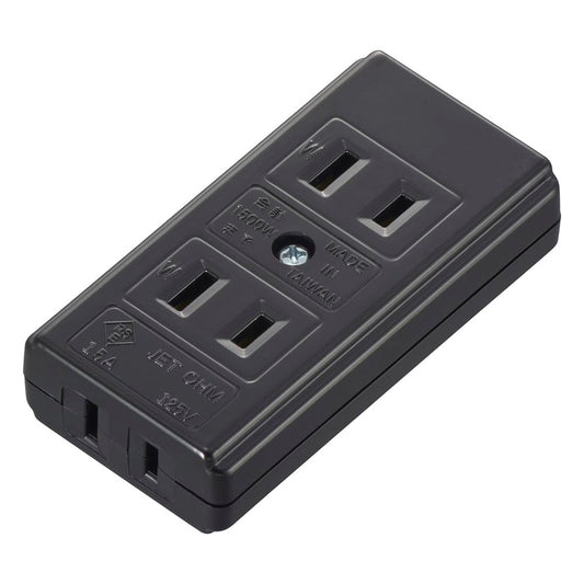 テーブルタップ（3口/補修用/1500Wまで/15A-125V/ブラック）_06-5388_HS-HLTT3/K_OHM（オーム電機）