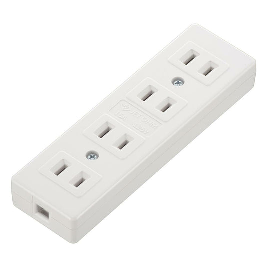 テーブルタップ（4口/補修用/1500Wまで/15A-125V/ホワイト）_06-5389_HS-HLTT4/W_OHM（オーム電機）