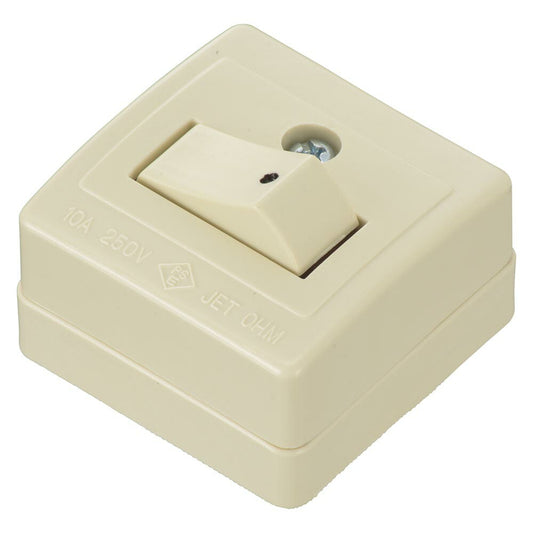 角型タンブラスイッチ（片切/露出配線用/1000Wまで/10A-250V/パッケージ無）_06-5390_HS-RSWKK_OHM（オーム電機）