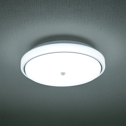 LED内玄関灯（人感・明暗センサー付/直径300mm/2300 lm/昼光色/18W）_06-5570_LT-Y18D-GB-PIR_OHM（オーム電機）