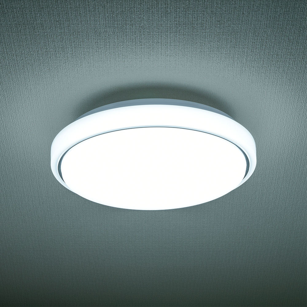 LED内玄関灯（動体・明暗センサー付/直径300mm/2400 lm/昼光色/18W）_06-5580_LT-Y18D-G-MW_OHM（オーム電機）