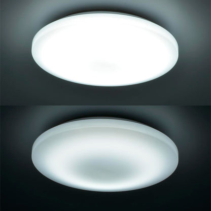 LEDシーリングライト 調光4段階（～6畳用/直径約45cm/昼光色/最大3200 lm/24W）_06-5801_LT-Y24D6Z-W_OHM（オーム電機）