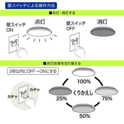 LEDシーリングライト 調光4段階（～8畳用/直径約45cm/昼光色/最大3800 lm/36W）_06-5802_LT-Y36D8Z-W_OHM（オーム電機）