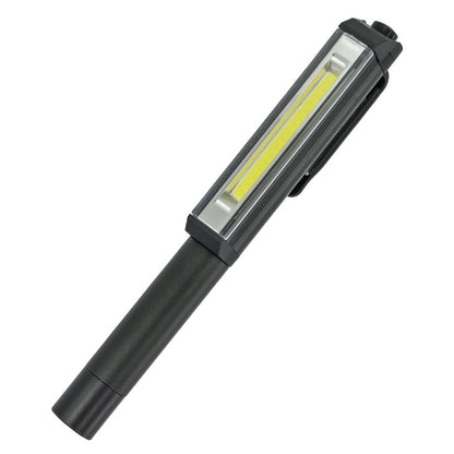 アルミ作業ライト（COB LED/ペンクリップ付/照射角度50°/単4形×3本使用/昼光色/150 lm/連続使用7時間）_08-0880_SL-W180R6C_OHM（オーム電機）