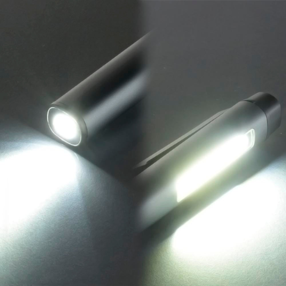 COB付きUSB充電式ペンライト（白色LED/120lm LED灯、140lm COB High/連続点灯 LED灯 2.5時間、COB Low 7時間）_08-0939_LHA-PC14A7_OHM（オーム電機）
