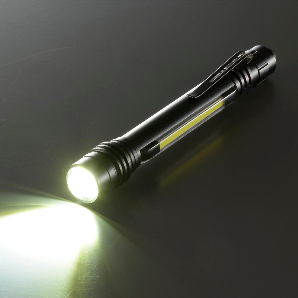 2WAYペンライト（COB＆LED/160 lm/ZOOM付/単4形×2本使用）_08-0944_LHA-PZ16A7_OHM（オーム電機）