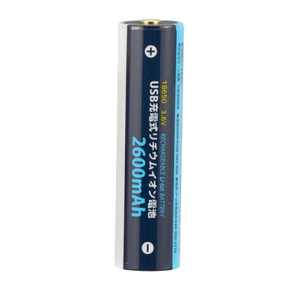 USB充電式リチウムイオン電池（USB Type-Cポート搭載/くり返し使用500回/2600mAh/3.6V）_08-1091_BTJ-1865026-PD_OHM（オーム電機）