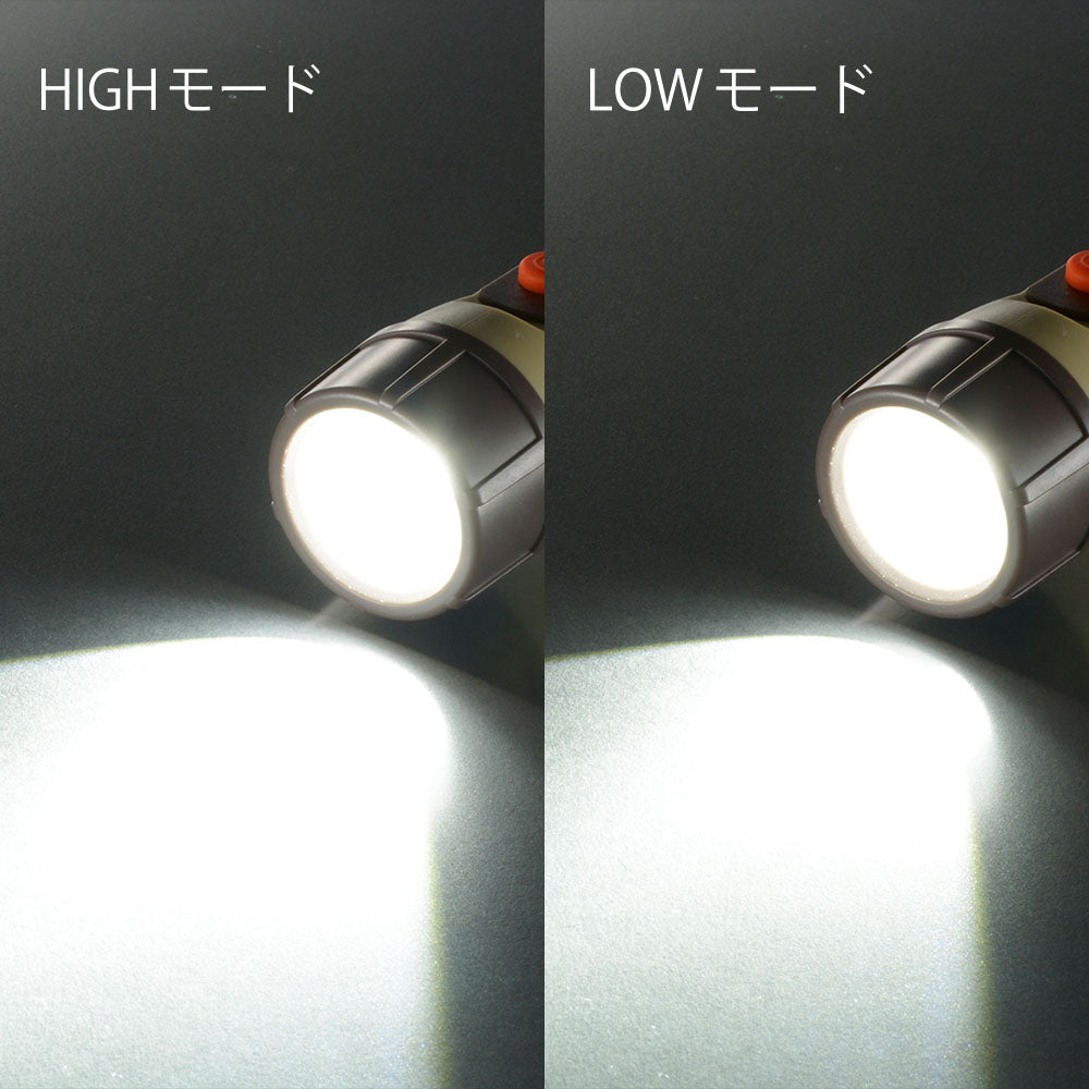 LEDフラッシュライト（最大200 lm/保護等級IPX6/単3形×2本使用）_08-1096_LHP-VB200P-KP_OHM（オーム電機）