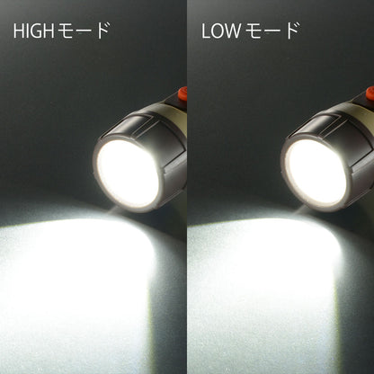LEDフラッシュライト（最大200 lm/保護等級IPX6/単3形×2本使用）_08-1096_LHP-VB200P-KP_OHM（オーム電機）