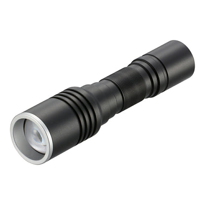 遠射光LEDフラッシュライト（照射距離318m/280 lm/連続使用2.5ー12.5時間/保護等級IPX4/単3形×1本使用）_08-1354_LHA-LD2A1F-K_OHM（オーム電機）