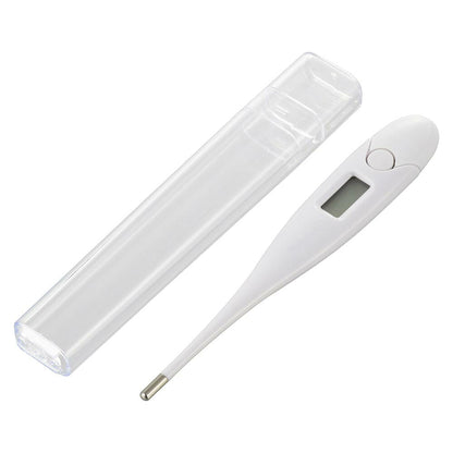 電子体温計（予測・実測式/予測検温15秒/測定精度±0.1℃/オートパワーオフ/収納ケース付/ボタン電池LR41付属/ホワイト）_08-1437_MT418-Y_OHM（オーム電機）