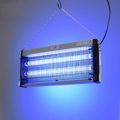 電撃殺虫器（使用誘虫灯FL15BL×2本/電源スイッチ付/屋内専用/コード1.8m/吊り下げ設置）_08-1618_OBK-GH130B_OHM（オーム電機）