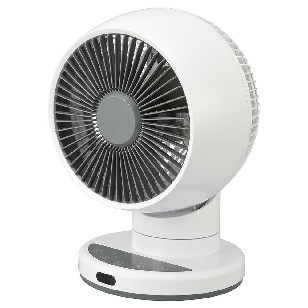 3Dサーキュレーター（～18畳/風量3段階/切タイマー3段階/左右3段階、上下約90°自動首振り/コード1.5m/リモコン付）_08-1703_FF-CS2515AC-W_OHM（オーム電機）