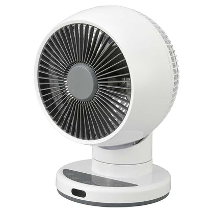 3Dサーキュレーター（静音・節電 DCモーター/～20畳/風量10段階/左右3段階、上下約90°自動首振り/切タイマー8段階/コード1.5m/リモコン付）_08-1704_FF-CS2515DC-W_OHM（オーム電機）