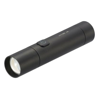 充電式LEDライト（ズーム機能/USB充電式/防水保護IPX3/連続点灯3時間 Low/180 lm High/白色LED）_08-1720_LH-C18B5_OHM（オーム電機）
