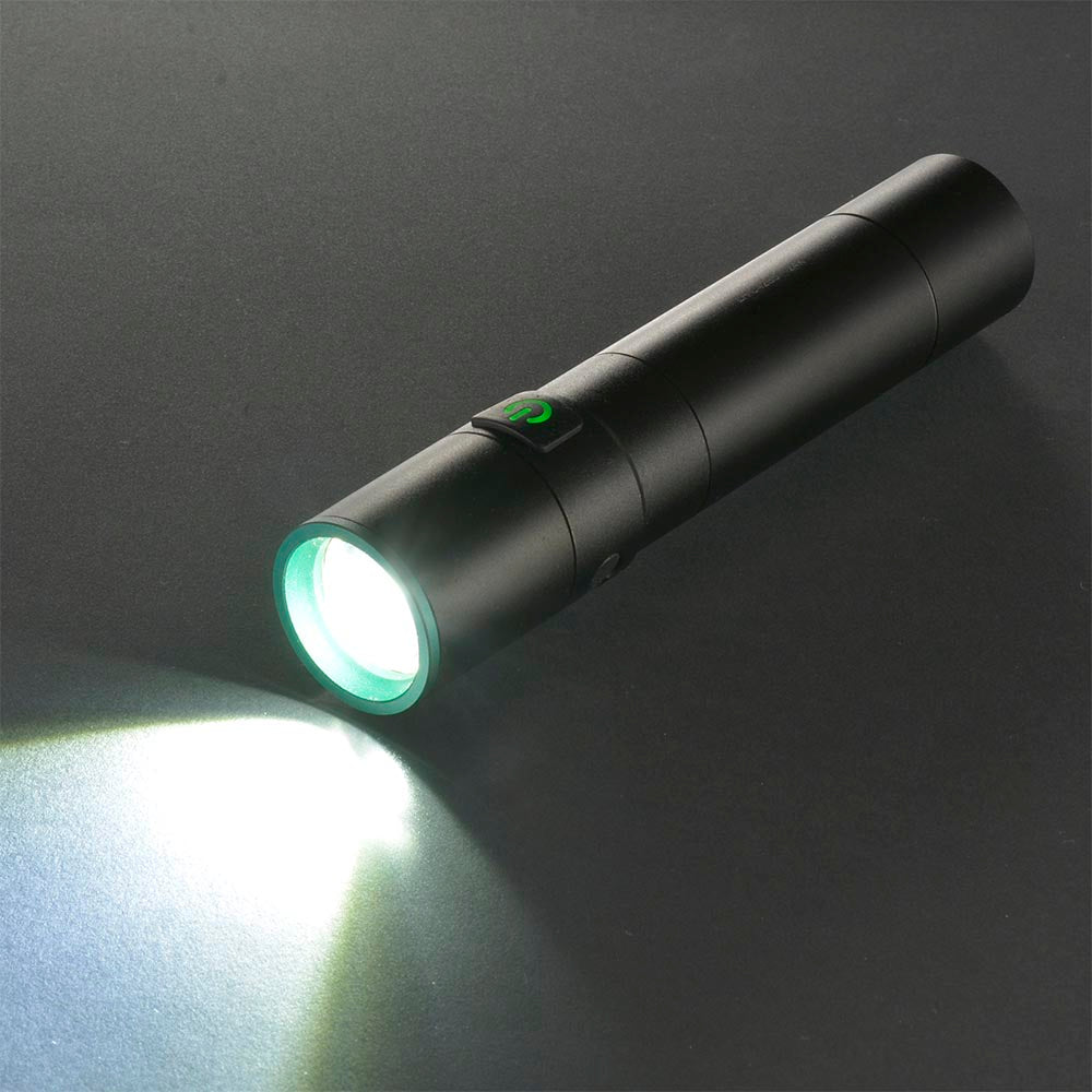 充電式LEDライト（USB-C充電式/420 lm/連続点灯11時間 Low/保護等級IPX4/ブラック）_08-1721_LH-C42B5_OHM（オーム電機）