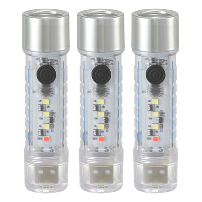 LEDスケルトンライト（USB充電式 Type-A/110 lm/ライト・ランタンモード切替/3個入）_08-1734_LH-C10A5-3P_OHM（オーム電機）