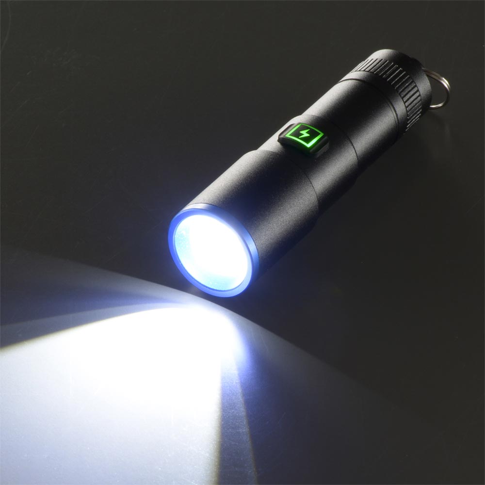 充電式GLEDライト（140 lm/連続使用0.5時間/保護等級IPX4/スチールリング付）_08-1736_LH-CP14A5_OHM（オーム電機）