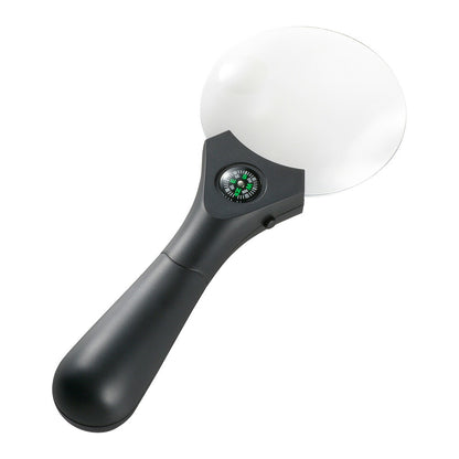 LEDハンドルーペ（3倍、4.5倍/レンズ直径90mm/単4形×3本使用）_08-1761_LH-M10HL90A_OHM（オーム電機）