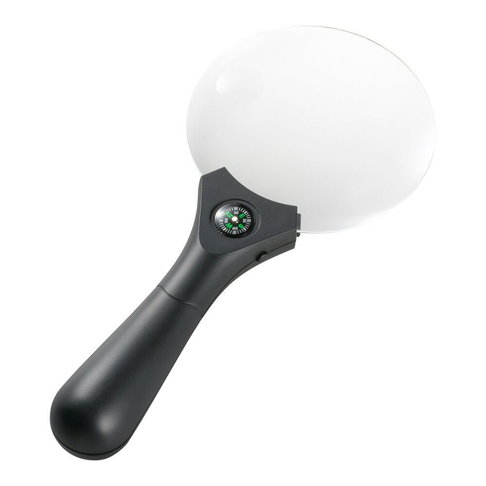 LEDハンドルーペ（2.5倍、4倍/レンズ直径110mm/単4形×3本使用）_08-1762_LH-M10HL110A_OHM（オーム電機）