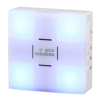monban CUBE II ワイヤレスチャイムセット 扉センサー送信機＋光フラッシュ電池式受信機_08-1906_OCH-MAGT-FBR25_OHM（オーム電機）