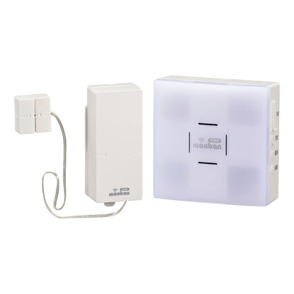 monban CUBE II ワイヤレスチャイムセット 扉センサー送信機＋光フラッシュ電池式受信機_08-1906_OCH-MAGT-FBR25_OHM（オーム電機）