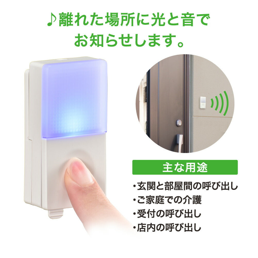 monban CUBE II 押しボタン送信機（増設用/防水IP44/CR2032リチウム電池×1個使用）_08-1908_OCH-BPT25_OHM（オーム電機）