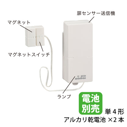 monban CUBE II 扉センサー送信機（増設用/単4形×2本使用）_08-1910_OCH-MAGT25_OHM（オーム電機）