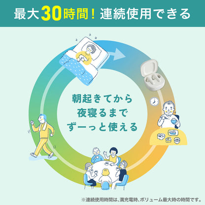 集音器 イヤリスチャージ イヤホン型 両耳用 密閉カナル型_AS-E002_ELPA（エルパ・朝日電器）