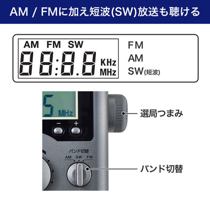短波液晶ポータブルラジオ_ER-H300TL_ELPA（エルパ・朝日電器）