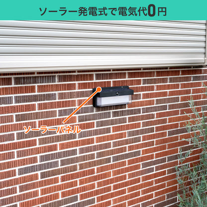 ウォールライト 二重セード ソーラー充電式 250ルーメン 白色/電球色_ESL-KN400SL_ELPA（エルパ・朝日電器）