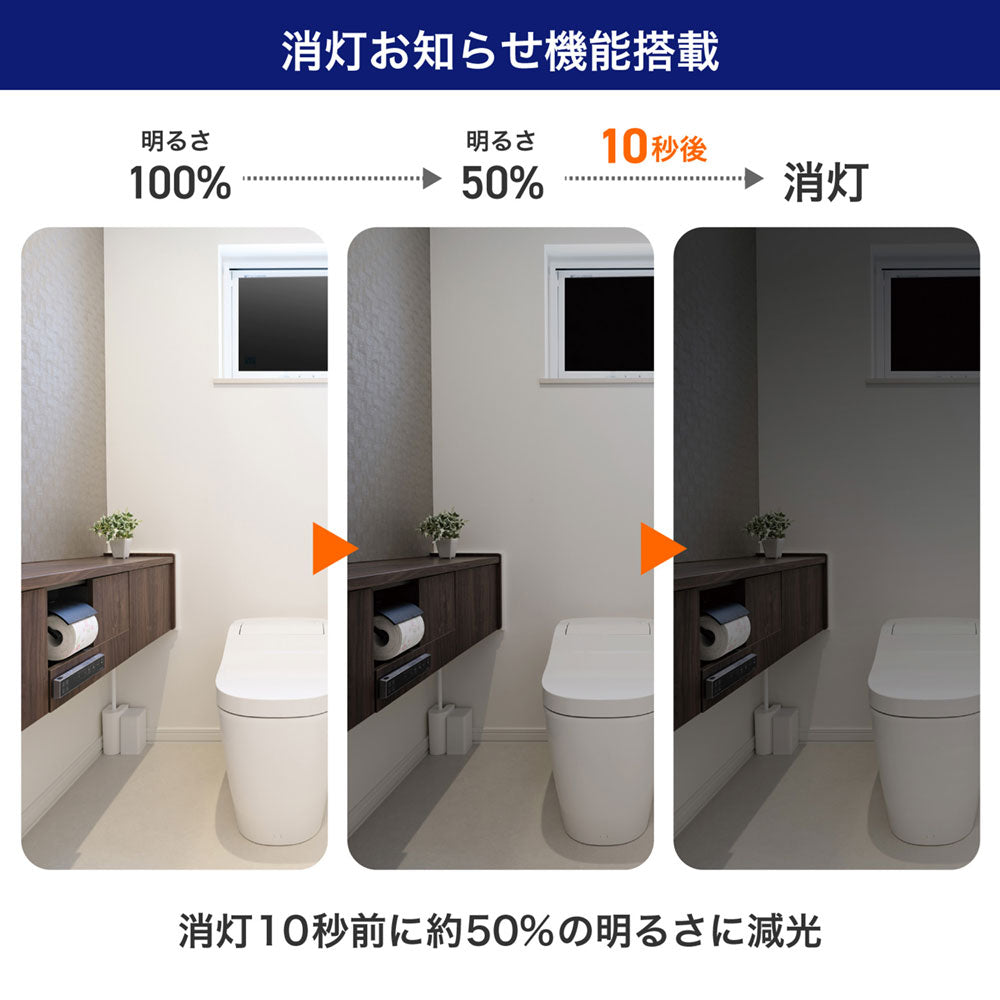 人感センサー付きLED電球 一般電球A形 E26 40W形 昼光色_LDA5D-G-G5107PIR_ELPA（エルパ・朝日電器）