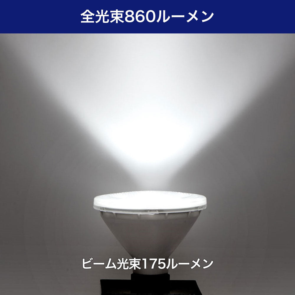 LED電球 ビーム球形 E26 860ルーメン 昼光色 防水_LDR8D-M-G060_ELPA（エルパ・朝日電器）