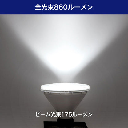 LED電球 ビーム球形 E26 860ルーメン 昼光色 防水_LDR8D-M-G060_ELPA（エルパ・朝日電器）