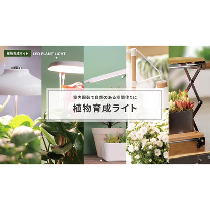 植物育成ライト（白色LED/ Ra95/5段階調光/14W/660 lm/オートタイマー機能/タイマー3段階）_06-5241_TT-YG05N1A-M_OHM（オーム電機）