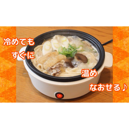 ミニグリル鍋_08-1210_COK-YM65A-W_OHM（オーム電機）