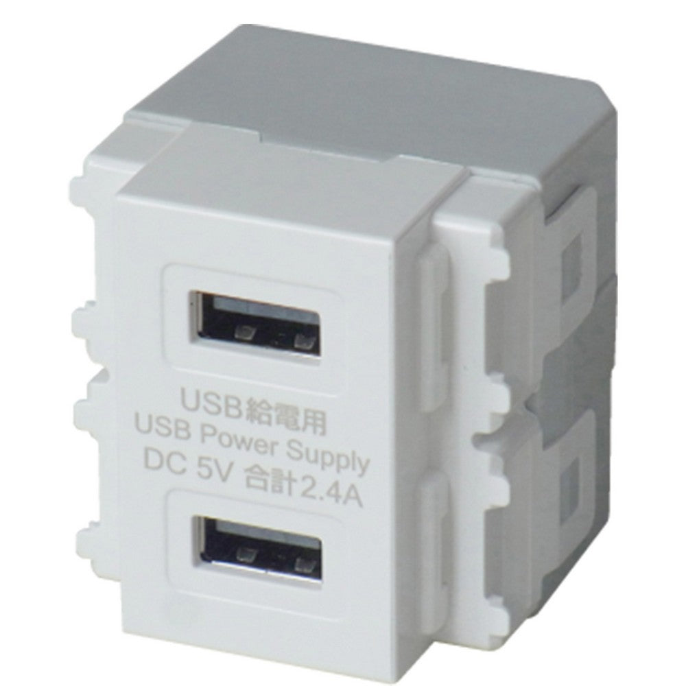 埋込USB給電用コンセント R3701(E)_ELPA（エルパ・朝日電器）