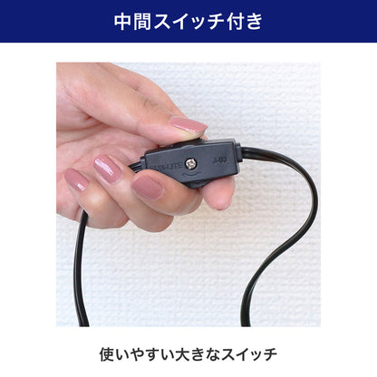 クリップライト ショートアーム E17 電球なし シルバー_SPOT-BNER40C(SL)_ELPA（エルパ・朝日電器）