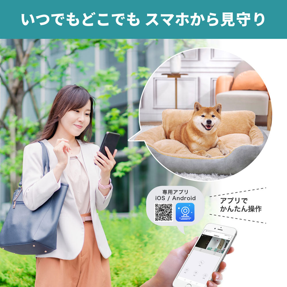 防犯士が作ったスゴイ防犯カメラ 屋内用 見守りカメラ AC電源_TBC-IP300_ELPA（エルパ・朝日電器）