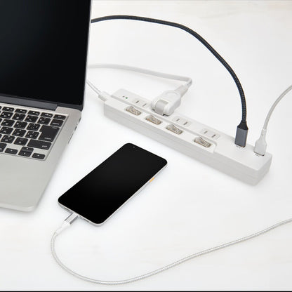 スイッチ付USBタップ4個口 WBK-4232SUA(W)_ELPA（エルパ・朝日電器）