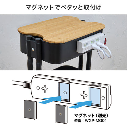 電源タップ 個別スイッチ AC 3個口 コード長 1m_WLK-31(W)_ELPA（エルパ・朝日電器）