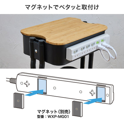 電源タップ 個別スイッチ AC 6個口 コード長 1m_WLK-61(W)_ELPA（エルパ・朝日電器）