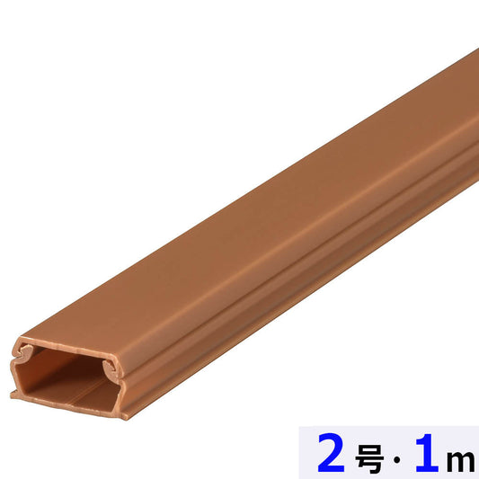 【5本セット】ABSモール（2号/1m/茶）_00-4766-5_DZ-AM21-T_OHM（オーム電機）