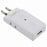 00-5041_HS-TM2U1K3-W_USB充電ポート1口・雷ガード付タップ 2個口（ホワイト）_OHM（オーム電機）