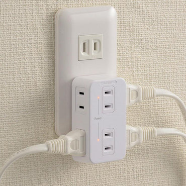 発煙ガードタップ（6個口）_00-5184_HS-TM6HS3-W_OHM オーム電機