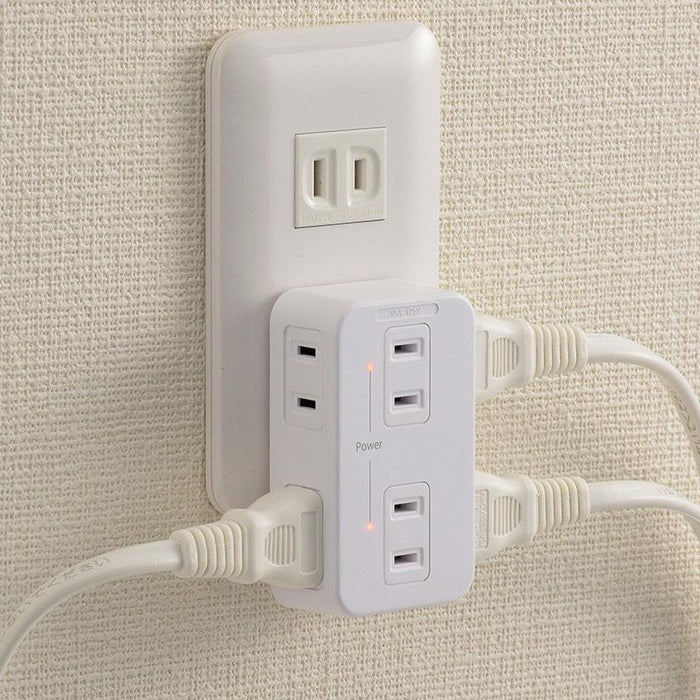 発煙ガードタップ（6個口）_00-5184_HS-TM6HS3-W_OHM オーム電機