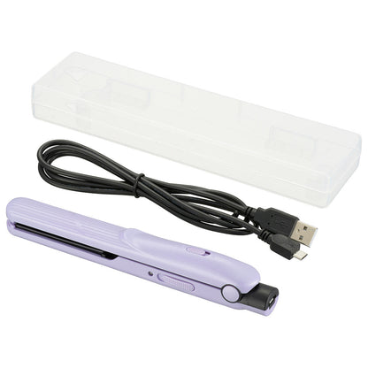 モバイルヘアアイロン（USB給電式/機内持込可/ヴァイオレット）_00-5691_HB-HIUD-V_OHM（オーム電機）