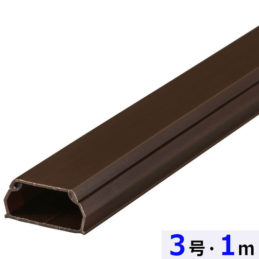 【5本セット】ABSモール（3号/1m/チョコ）_00-7353-5_DZ-AM31-CH_OHM（オーム電機）