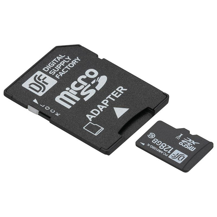 マイクロSDXCメモリーカード（128GB/防水性能IPX7防浸形/CLASS10）_01-0758_PC-MM128G-K_OHM（オーム電機）