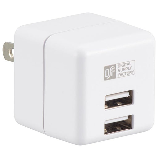 ＡＣアダプター（USB Type-A ポート×2/ホワイト）_01-3784_MAV-ASU24-W_OHM オーム電機